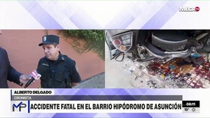 Accidente en barrio Hipódromo de Asunción: Un fallecido, chofer borracho y una vainilla servida en el lugar - Megacadena — Últimas Noticias de Paraguay