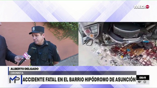 Accidente en barrio Hipódromo de Asunción: Un fallecido, chofer borracho y una vainilla servida en el lugar - Megacadena — Últimas Noticias de Paraguay