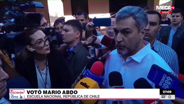 Mario Abdo votó a primera hora y pidió confiar en la Justicia Electoral - Megacadena — Últimas Noticias de Paraguay