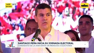Video: Santiago Peña inicia jornada electoral - ABC Noticias - ABC Color