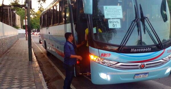 La Nación / Buses gratuitos del Estado prestarán servicio hasta las 17:00