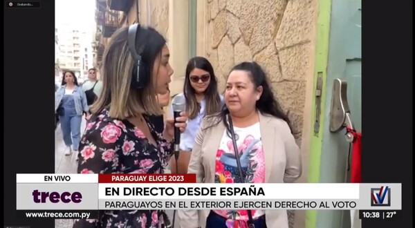 Paraguayos llegan hasta Bilbao para votar en España - trece