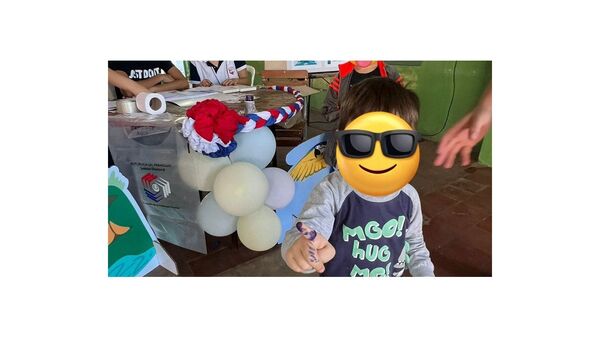 Niños también votaron de manera simbólica