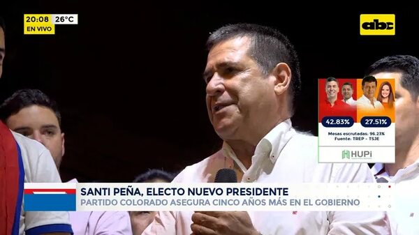 Elecciones Paraguay 2023: Cartes habla en la celebración de los colorados - ABC Noticias - ABC Color