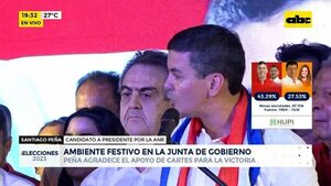 Elecciones Paraguay 2023: Santiago Peña da un discurso celebrando su virtual victoria - ABC Noticias - ABC Color