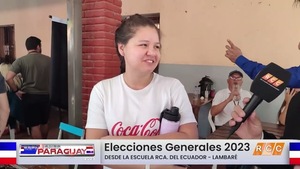 Elecciones PY 2023: Numerosos votantes han llegado hasta la Escuela Nac. Ecuador de Lambaré