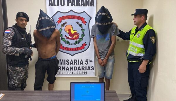 Caen dos delincuentes tras hurtar notebook de concejal municipal – Diario TNPRESS