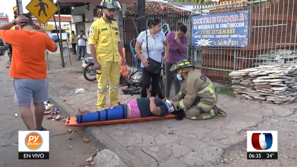 Accidente de tránsito dejó dos heridos en Ñemby - Unicanal