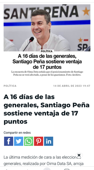 Última encuesta publicada de OIMA Data se acercó a los resultado finales - El Trueno