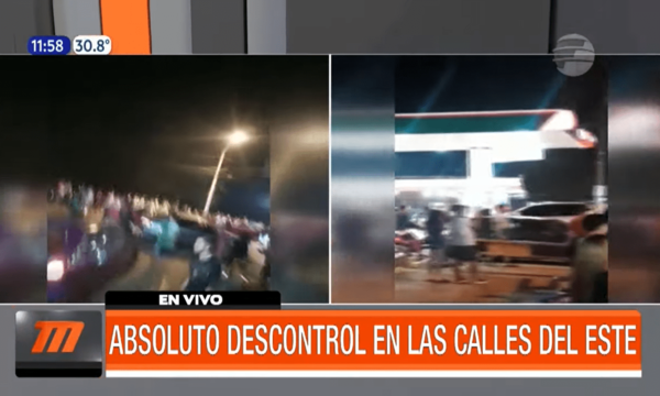 Descontrol en las calles de Ciudad del Este | Telefuturo