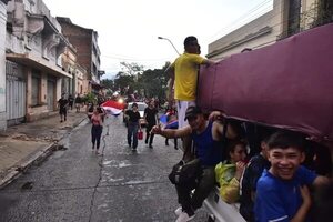 Manifestación de seguidores de Paraguayo Cubas que denuncian fraude en las Elecciones Paraguay 2023