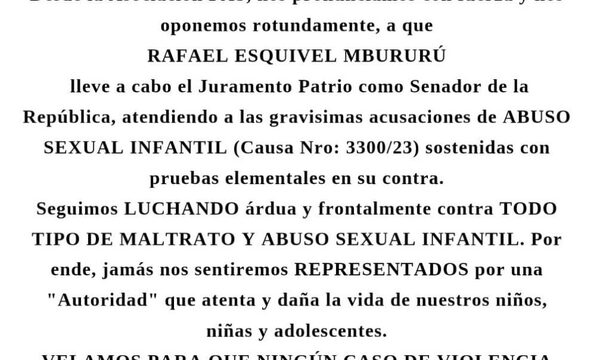 PAS se opone a que abusador Mbururu asuma como senador