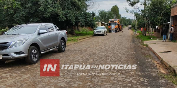 COMIENZAN OBRAS ASFÁLTICAS EN CALLES DE SAN JUAN DEL PARANÁ - Itapúa Noticias