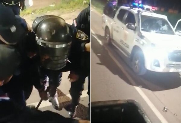 Agredieron a dos policías durante manifestación de «payistas» en Villarrica
