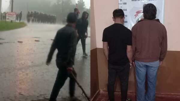 Dos detenidos por disturbios en María Auxiliadora