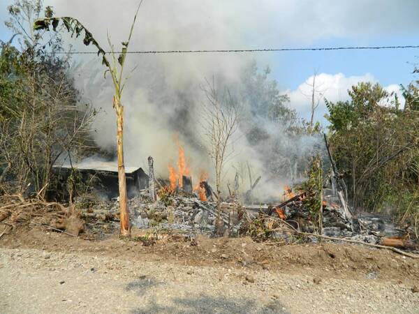 Dos menores indígenas fallecieron tras el incendio de su vivienda