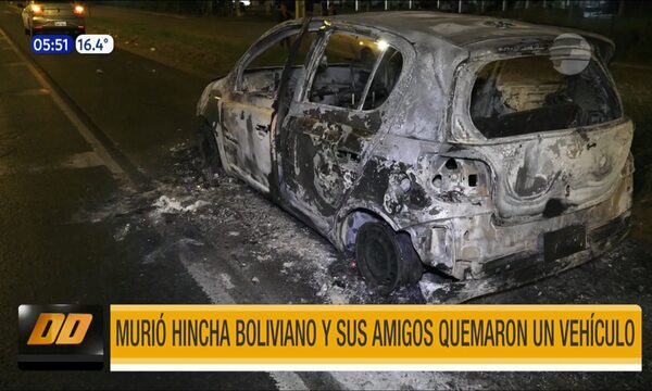 Hincha boliviano murió atropellado y sus amigos quemaron el auto involucrado | Telefuturo