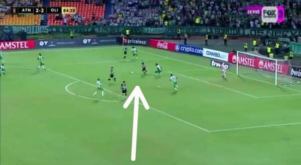 [VIDEO] La increíble chance que pudo haberle dado la victoria a Olimpia ante Atl. Nacional