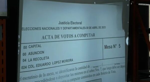 Continúa juzgamiento de actas con transmisión en vivo: mejoran calidad de imagen ante quejas - Política - ABC Color