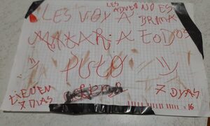 Diario HOY | "Les voy a matar a todos": hallan nota de amenaza en un colegio