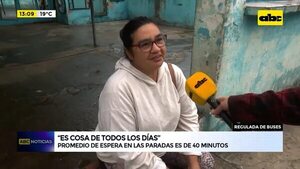 Regulada de buses: promedio de espera en las paradas es de 40 minutos - ABC Noticias - ABC Color