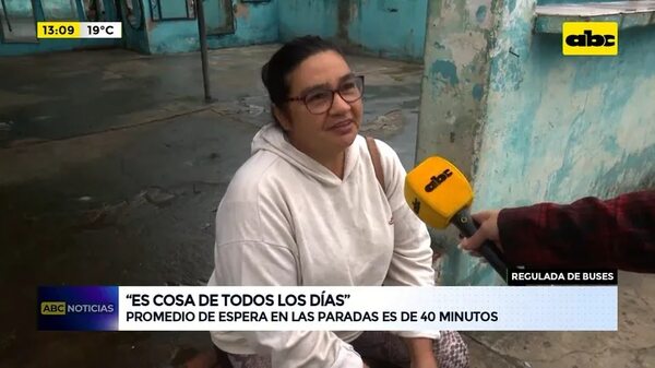 Regulada de buses: promedio de espera en las paradas es de 40 minutos - ABC Noticias - ABC Color