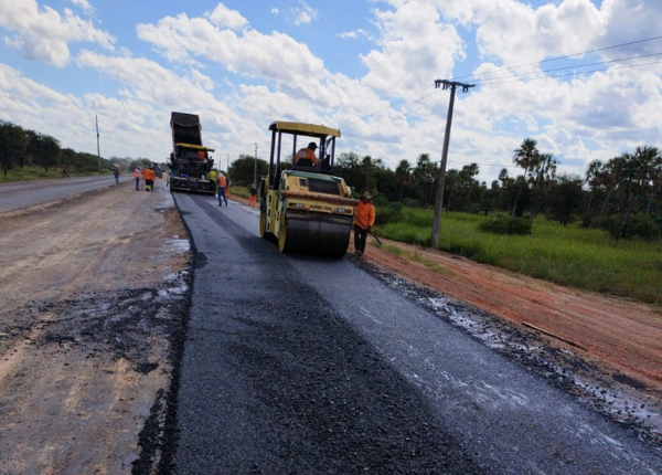 Rehabilitación del tramo Pozo Colorado – Concepción no detuvo su avance - .::Agencia IP::.