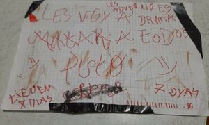 Encuentran notas de amenaza en escuela de Santa Rita