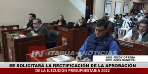 FINALMENTE DIERON POR APROBADA EL ACTA DE SESIÓN EN DONDE SE TRATÓ LA EJECUCIÓN DEL PRESUPUESTO 2022 - Itapúa Noticias