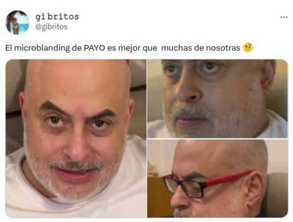Modelo se mostró impresionada por el "microblanding" de Payo