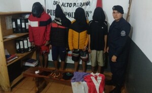 Detienen a cuatro adherentes de Payo con honditas