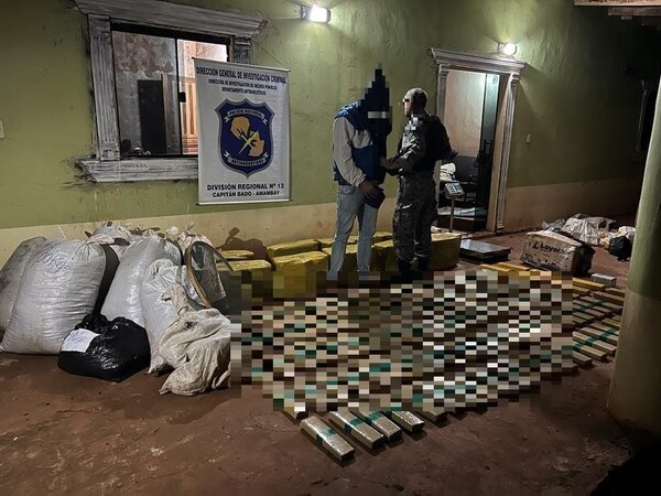 Brasileño cae con más de 450 kilos de marihuana en Capitán Bado.