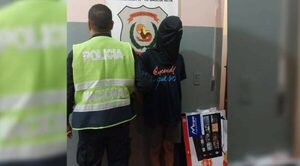 Delincuente hurtó una TV, durmió en una plaza con el objeto y fue detenido
