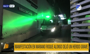 Manifestación dejó un herido grave en Mariano Roque Alonso | Telefuturo