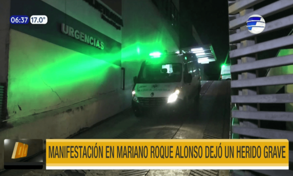 Manifestación dejó un herido grave en Mariano Roque Alonso | Telefuturo