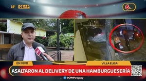 Roban motocicleta a delivery cuando iba a entregar pedido en Villa Elisa