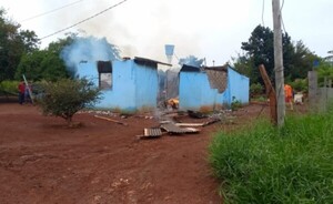 Minga Guazú: Incendio consumió vivienda, muebles y electrodomésticos