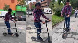 [VIDEO] ¡Mañami! Alder Alcides festeja su "éxito" andando en monopatín