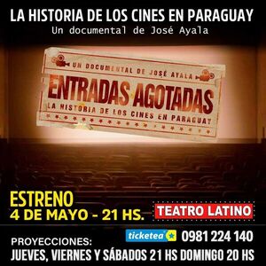 José Ayala estrena hoy su documental llamada "Entradas Agotadas"