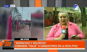 Cobraban "peaje" a conductores para dejarlos pasar | Telefuturo
