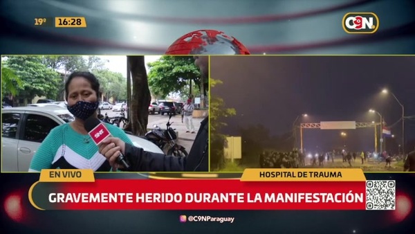 Baleado en la manifestación está grave - C9N