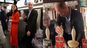 Guillermo y Kate se pasean en metro y visitan cervecería en Londres
