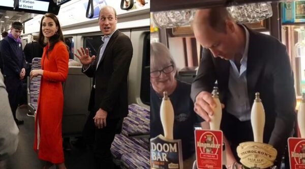 Guillermo y Kate se pasean en metro y visitan cervecería en Londres