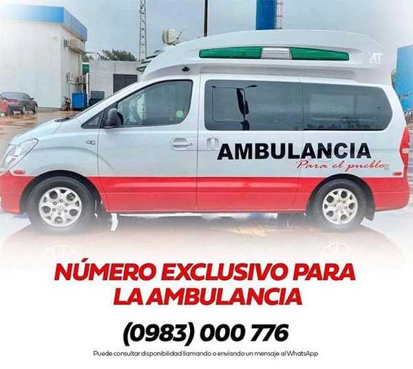 Ambulancia donada por Kpeto Cano seguirá al servicio de la salud de los más humildes | DIARIO PRIMERA PLANA