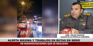 PATRULLA CAMINERA EN ALERTA ANTE MANIFESTACIONES EN RUTAS DE ITAPÚA  - Itapúa Noticias