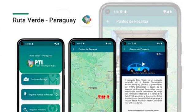 Aplicación sobre puntos de recarga de vehículos eléctricos