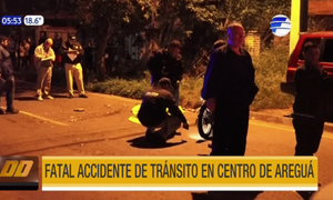 Fatal accidente de tránsito en centro de Areguá | Telefuturo