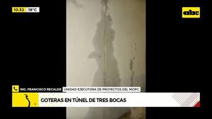 Video: Reportan goteras en Túnel Tres Bocas - ABC Noticias - ABC Color