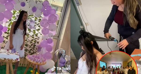 La Nación / ¡Sueño hecho realidad!, joven festejó sus quince años, pese a estar internada
