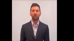 Lionel Messi pide disculpas a través de un video